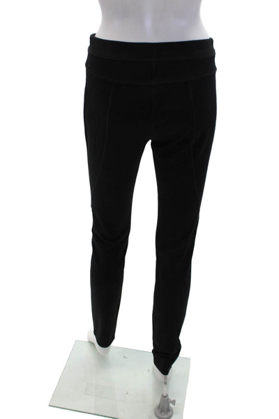 Generra Womens Zip Up High Rise Slim Leg Casual Pants Black Cotton Size 6