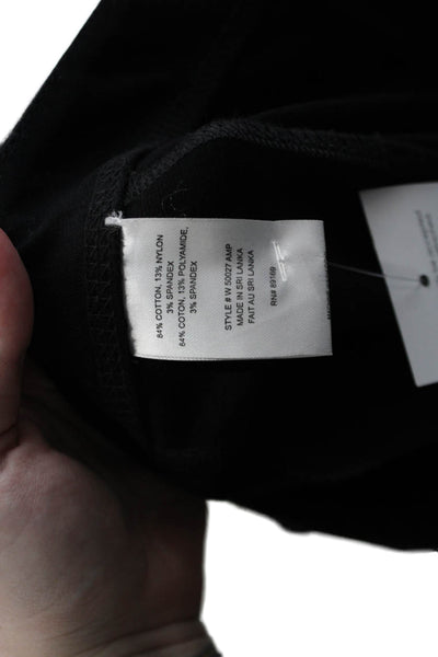 Generra Womens Zip Up High Rise Slim Leg Casual Pants Black Cotton Size 6
