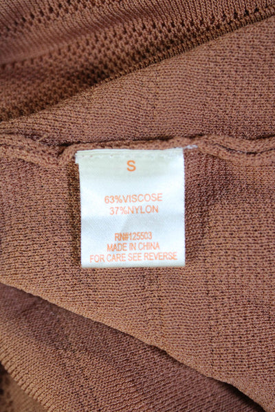 Torn by Ronny Kobo Womens Short Sleeve V-neck Lined Fit Dress Orange Size 02