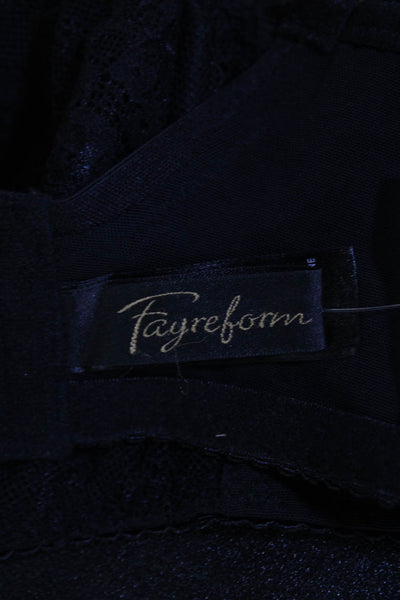 Fayreform Womens Lace Up Detail Bow Accent Underwire Bra Black Size 36E