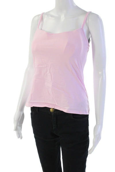 Panache Womens Cotton Underwired Basic Camisole Top Bra Vest Pink Size 36DD