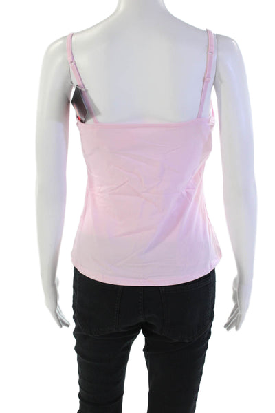 Panache Womens Cotton Underwired Basic Camisole Top Bra Vest Pink Size 36DD