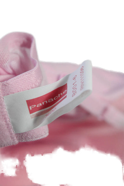Panache Womens Cotton Underwired Basic Camisole Top Bra Vest Pink Size 36DD