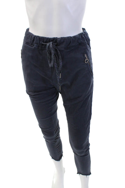 Venti 6 Womens High Rise Drawstring Slim Leg Pants Navy Blue Size Extra Small