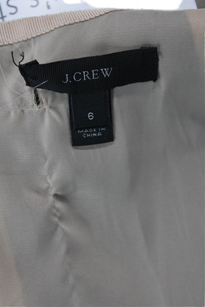 J Crew Women's Round Neck Sleeveless Colorblock Slit Hem Midi Dress Blue Size 6