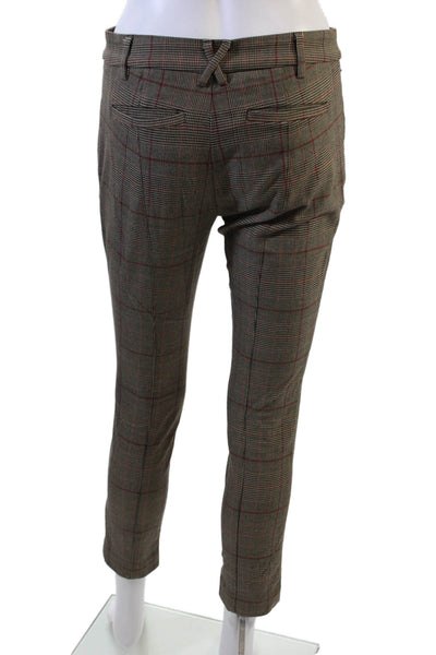 Anthropologie Womens Cotton The Essential Slim Tailored Pants Gray Size 0