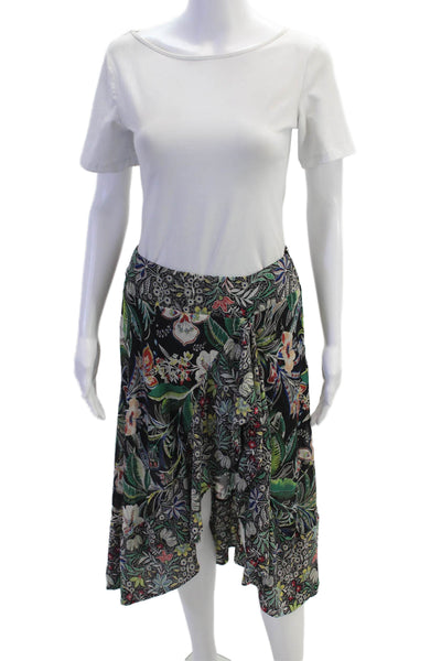 Bailey 44 Womens Floral Print Lightweight Flare Midi Skirt Multicolor Size 2