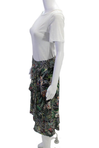 Bailey 44 Womens Floral Print Lightweight Flare Midi Skirt Multicolor Size 2