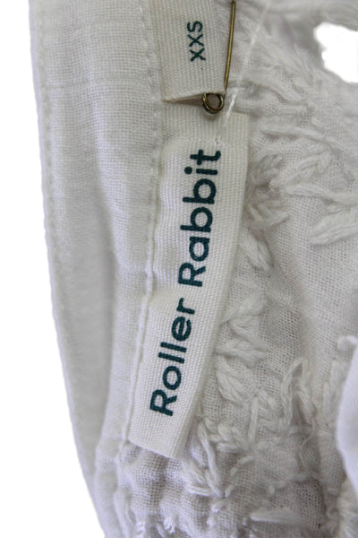 Roller Rabbit Womens Lucknow Serafina Tunic - White Size XXS