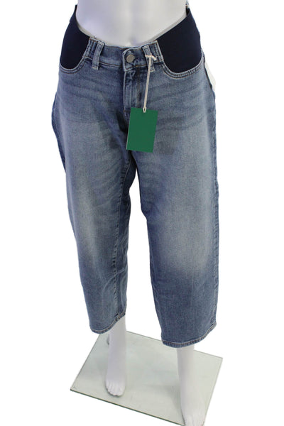DL1961 Womens Patti Straight Maternity Ankle Jeans - Reef Size 30