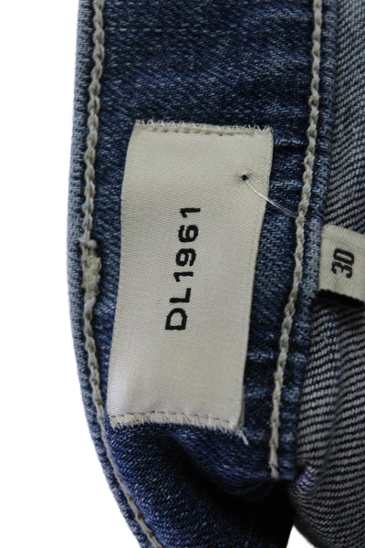 DL1961 Womens Patti Straight Maternity Ankle Jeans - Reef Size 30