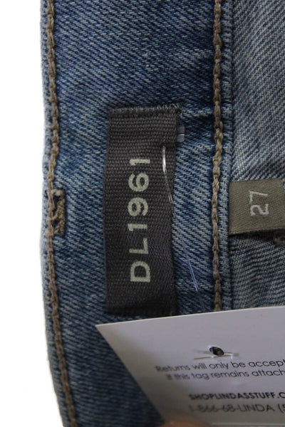 DL1961 Womens Patti Straight Maternity Ankle Jeans - Reef Size 27