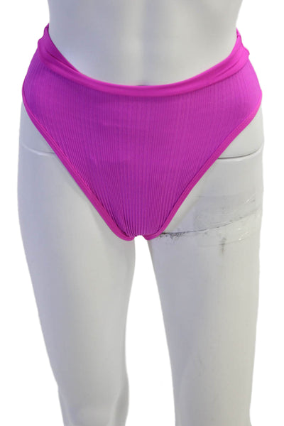 LSPACE Womens Frenchi Bikini Bottoms - Bright Fuchsia Size S