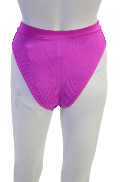 LSPACE Womens Frenchi Bikini Bottoms - Bright Fuchsia Size S