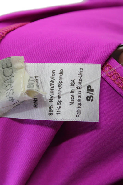 LSPACE Womens Frenchi Bikini Bottoms - Bright Fuchsia Size S