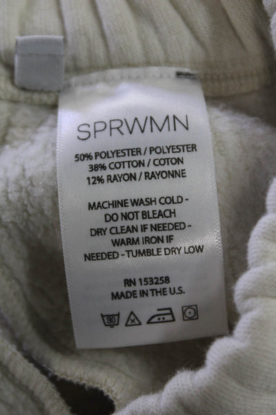 SPRWMN Womens Culotte Sweats - Vintage White Size XS