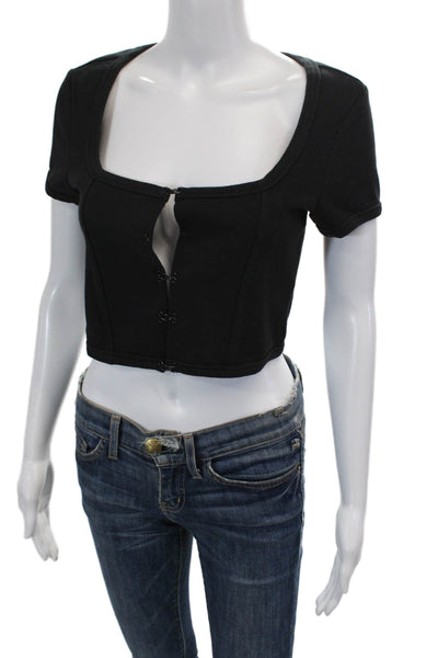 ABRAND Womens Angel Top - Black Size M