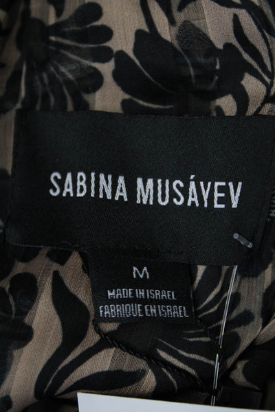 Sabina Musayev Womens Sony Dress - Black Print Size M