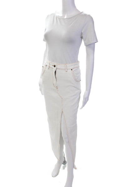 Lioness Womens Barbie Split Midi Skirt - Porcelain Size XXS