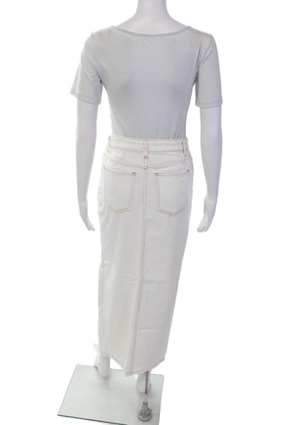 Lioness Womens Barbie Split Midi Skirt - Porcelain Size XXS