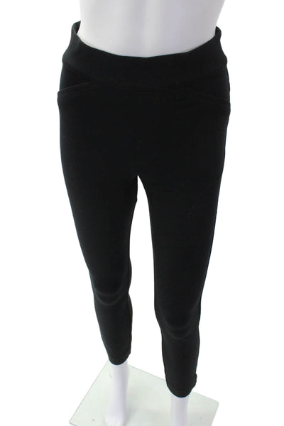Spanx by Sara Blakely Womens Pull On High Rise Slim Leg Pants Black Size Extra S