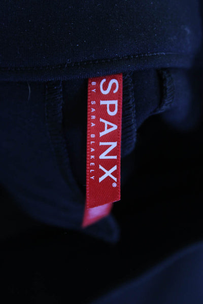 Spanx by Sara Blakely Womens Pull On High Rise Slim Leg Pants Black Size Extra S