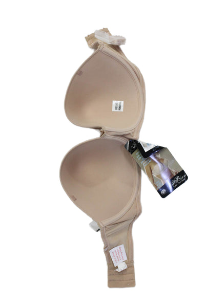Panache Womens Strapless Bra And Basic Underwire Bra Set Beige Size 34G