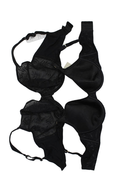 Panache Womens Adjustable Underwired Balconette Bra Set Black Size 34FF/36GG