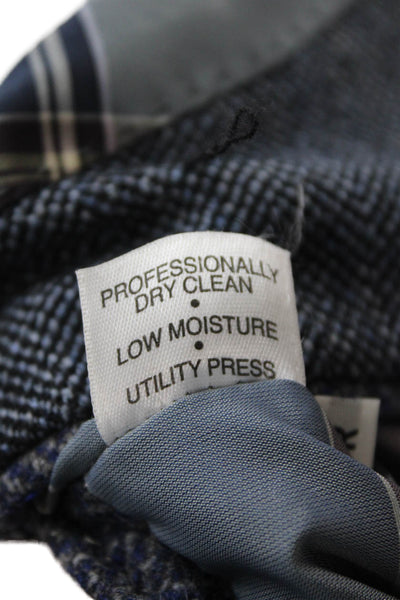 Hart Schaffner Marx Men's Collared Long Sleeves Unlined Wool Jacket Gray Size 38