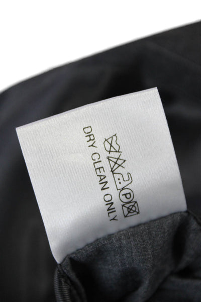 Alexandre London Men's Long Sleeves Lined Pinstriped Jacket Gray Size 40
