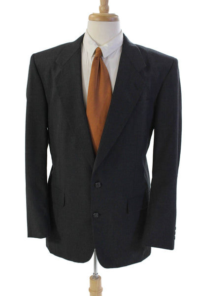 Pierre Balmain Men's Collared Long Sleeves Lined Jacket Blazer Gray Size 40
