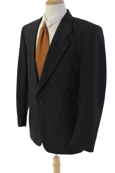 Pierre Balmain Men's Collared Long Sleeves Lined Jacket Blazer Gray Size 40