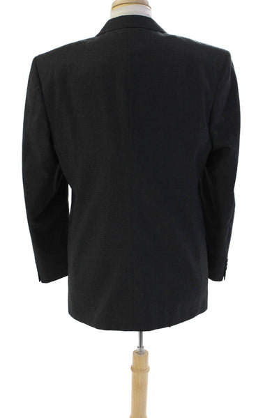 Pierre Balmain Men's Collared Long Sleeves Lined Jacket Blazer Gray Size 40