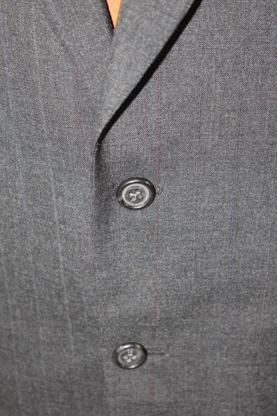 Pierre Balmain Men's Collared Long Sleeves Lined Jacket Blazer Gray Size 40