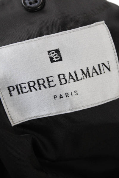 Pierre Balmain Men's Collared Long Sleeves Lined Jacket Blazer Gray Size 40