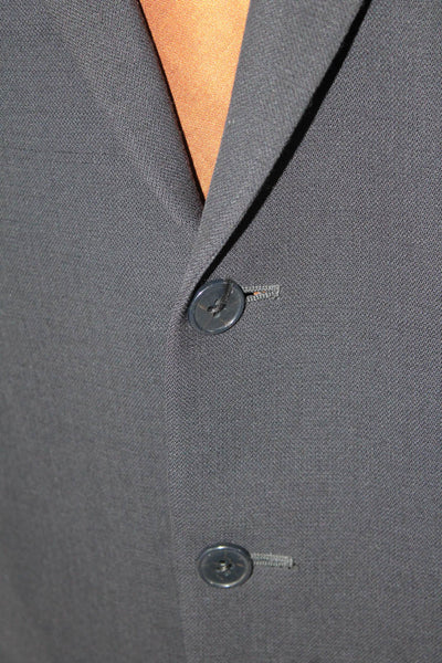 Joseph Abboud Men's Long Sleeves Lined Two Button Jacket Blazer Black Size 46
