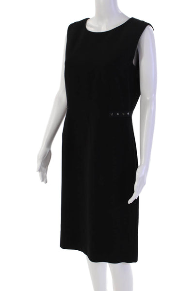 Tahari Levine Womens Stud Embellished Sleeveless Pencil Dress Black Size 6