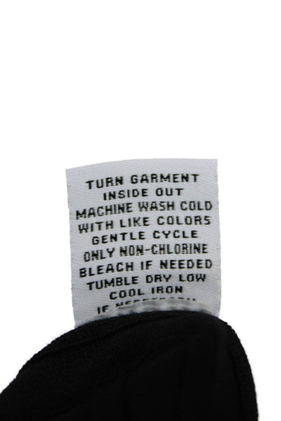 525 Womens Cotton High Neck Sleeveless Ribbed Knit Fit Tank Top Black Size XS