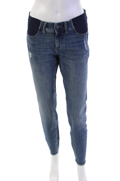 DL1961 Womens Emma Power Legging Skinny Maternity Jeans - Strobe Size 28