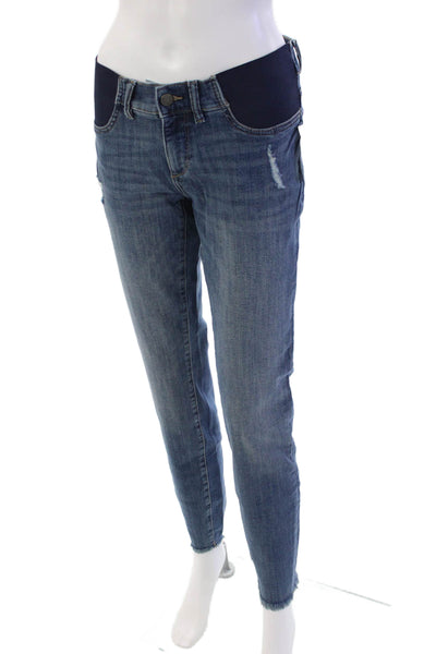 DL1961 Womens Emma Power Legging Skinny Maternity Jeans - Strobe Size 28