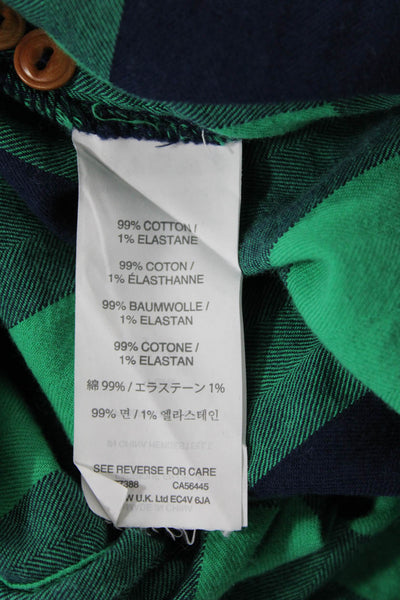 J Crew Women's Collared Long Sleeves Button Down Check Plaid Shirt Size 6