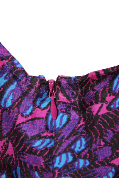 J Crew Women's V-Neck Spaghetti Straps Straight Leg Jumpsuit Floral Size 8