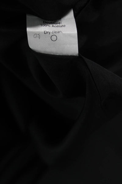 J Crew Women's Square Neck Sleeveless Pleated Tie Belt Mini Dress Black Size 6