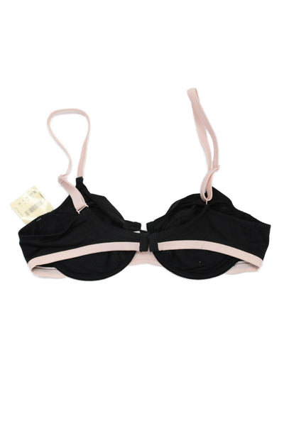 Simone Perele Womens Sheer Lace Cup Bra & Underwire Bra Set Beige Size 42C/40B