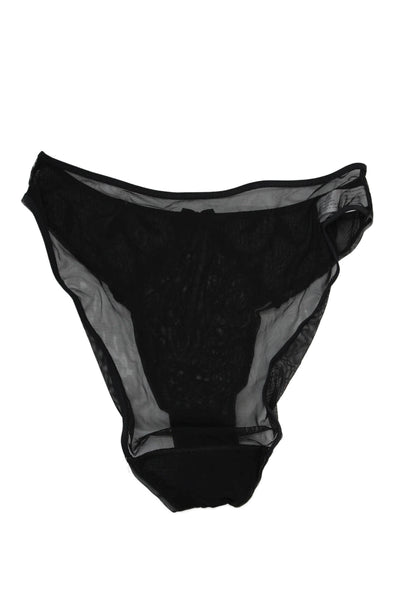Princesse Tam Tam Womens Sheer Lace Bow Accent Panties Set Black/Gray Size 2