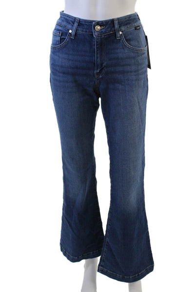 Mavi Women's High Rise Medium Wash Five Pocket Flare Leg Denim Pants Size 27