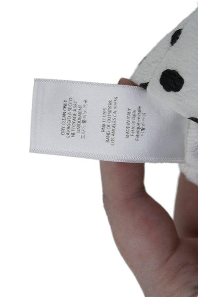 Band Of Outsiders Womens Cotton Short Sleeve Polka Dot Sheath Dress White Size 1