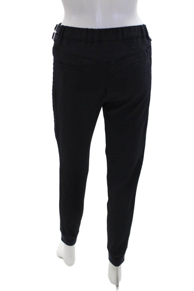 The Kooples Womens Tailored Straight Cuff Leg Zip Pocket Pants Blue Size 34
