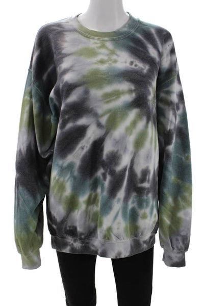 Carmar Womens Cotton Long Sleeve Round Neck Tie Dye Sweater Multi Size S