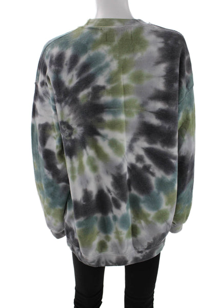 Carmar Womens Cotton Long Sleeve Round Neck Tie Dye Sweater Multi Size S